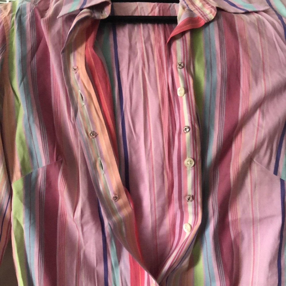 Pink Button Down Blouse - image 4